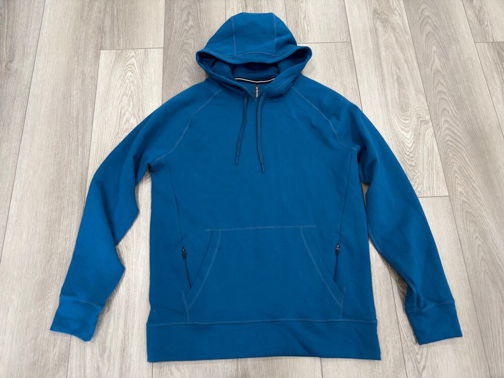 Ten Thousand Active Performance Interval Fleece Ocean Blue Hoodie $158 NWOT M